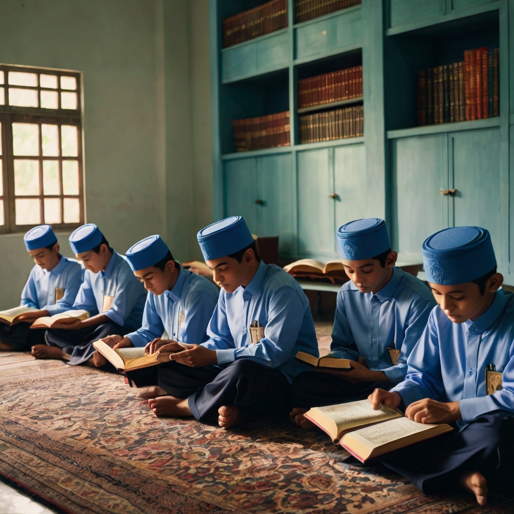Leonardo_Kino_XL_A_serene_classroom_with_indonesian_students_w_2